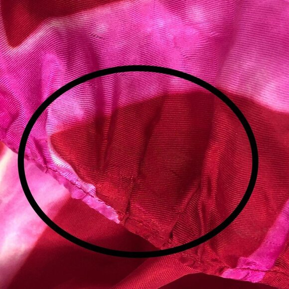 Ilio Nema Silk Tie & Dye Printed Maxi Long Dress Sleeveless Ruffle XS NWD - Picture 7 of 7